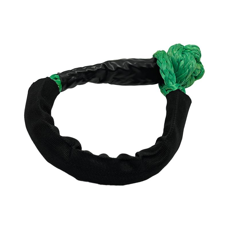 Professional 14 mm 20 Tons UHMWPE Soft Shackle Colorful Breaking Force Towing Strap for Off-Road Car Rescue Factory Direct