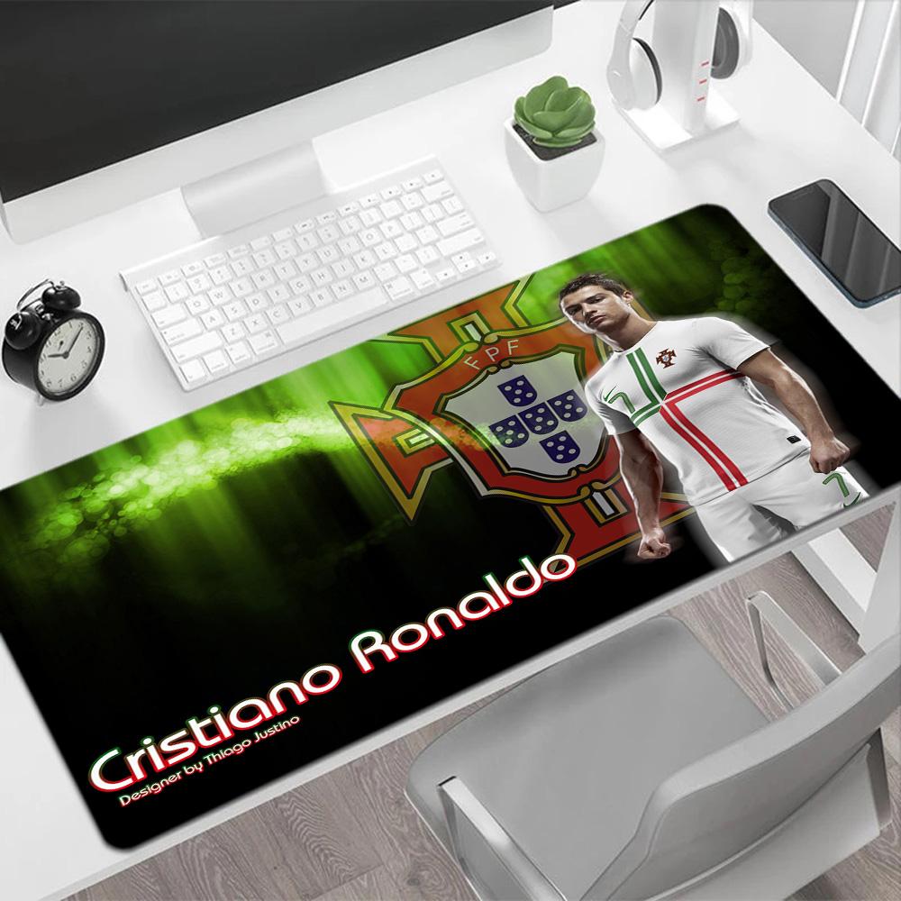 Football Players Gaming Mouse Pad Office Mouse Mats Computer Desk Keyboard Mat Non-Slip Rubber Base Computer Decor Item Office Use