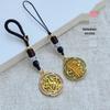 Gold-Plated Horse Pendant Keychain Charm – Unisex Handmade Jewelry, New Chinese Style