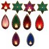 Wooden Wall Mounted Shelf Star Wall Display Stand Tealight Sconce Wall  Storage Rack  Festival