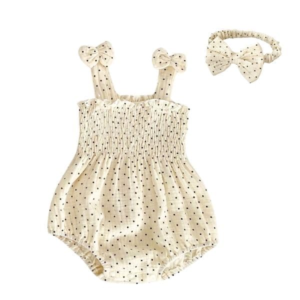 

комплект с детским цветочным узором для детского праздника [lua Citron] повязка на голову из 2 частей, ромпер, комбинезон, детский, одежда, подарок, девочка, весна, лето, осень,