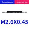 Metric 6H Thread Plug Gauge Go-No-Go Inspection Tool with Pointed Flat Head, M1-20