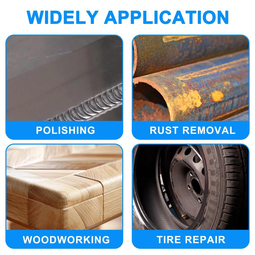 MultiPurpose Pneumatic Grinder with 3mm and 6mm Chuck Option and Various Grinding Heads for Metal Rust Removal