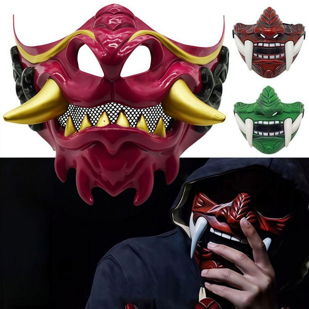 Lightweight Halloween Cosplay Masks Realistic Fang Mask  Clothing Accessories