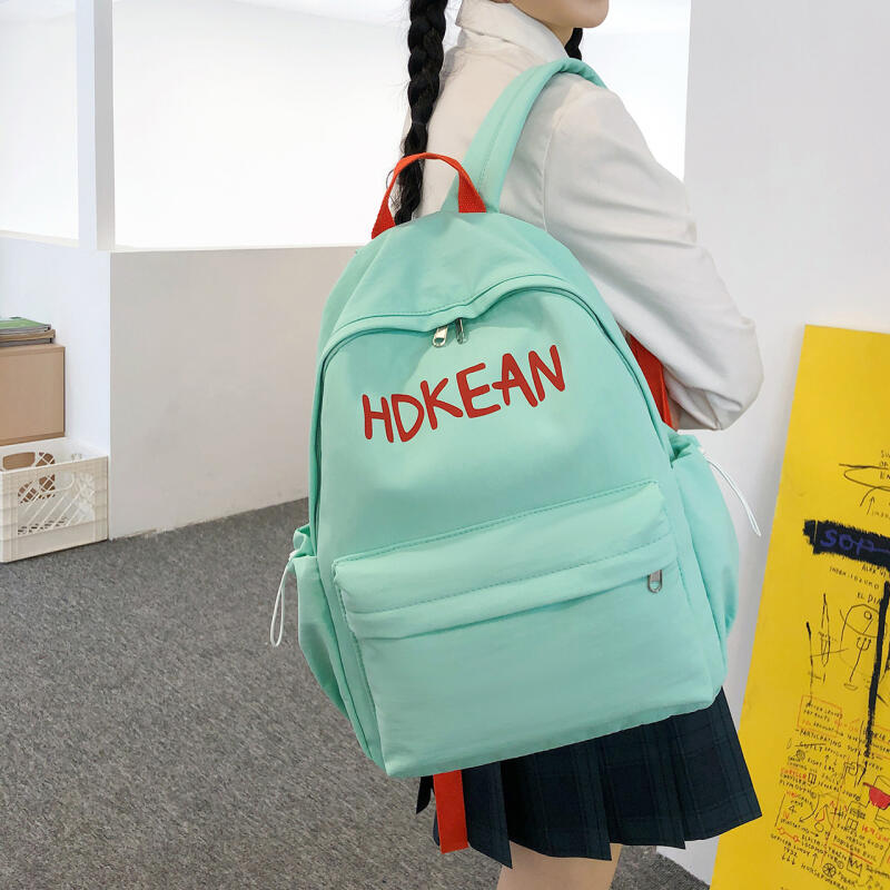 Senior High School Large Capacity Schoolbag Women's Letter Backpack