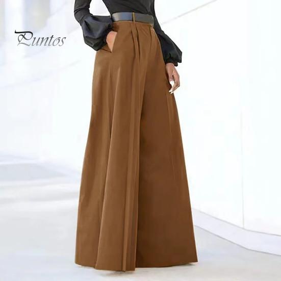 Dámské Jednobarevné Široké nohavice Kalhoty s vysokým pasem Rozšířené kalhoty Elegantní Dojíždění Neformální Dlouhé kalhoty Pracovní oděv