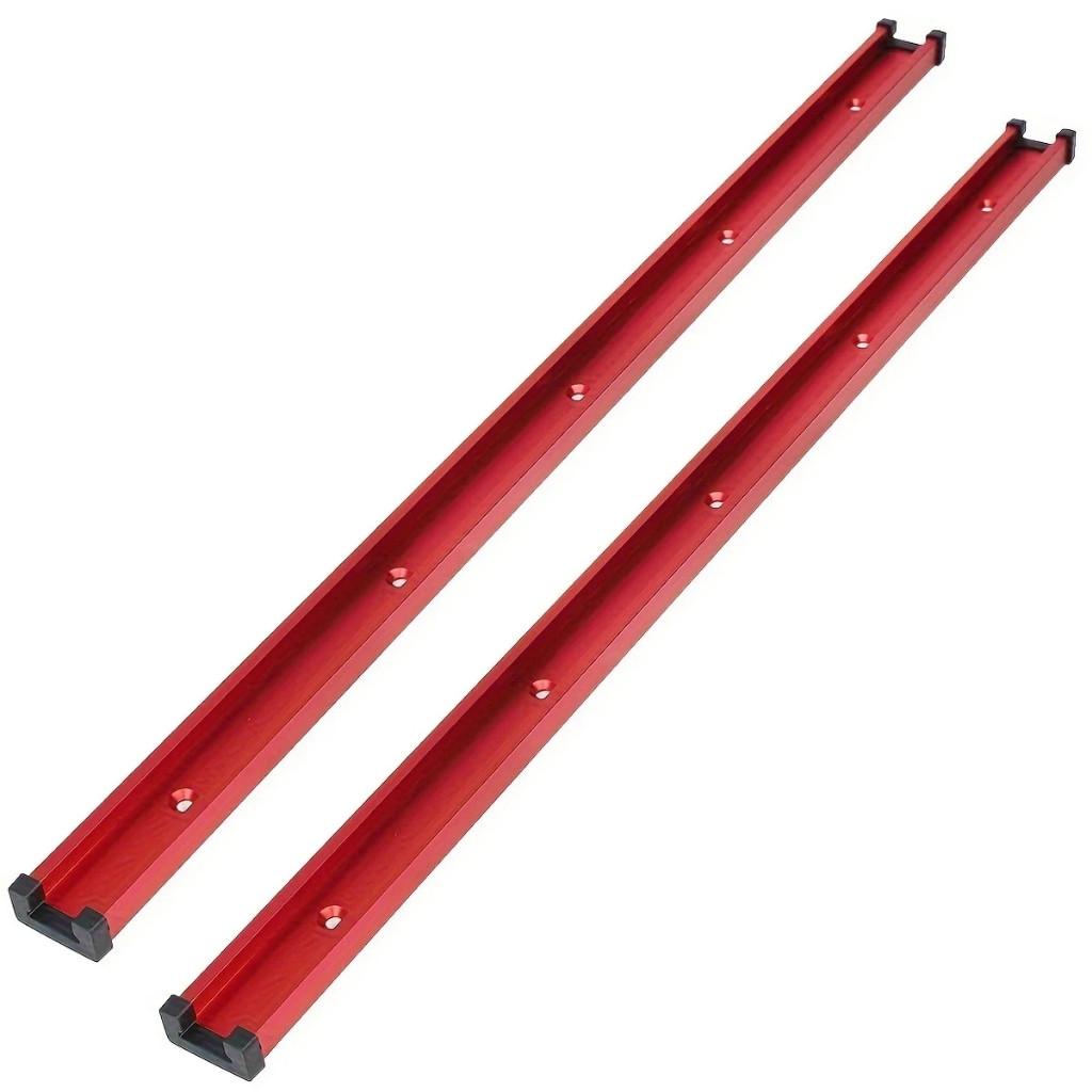 2PCS 800mm Limit Guide Rail Pusher DIY Modification Universal Slide Workbench Woodworking T-slot Track Woodworking Slide Track