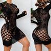 Sexy Fishnet Hollow Bodystocking, See Through  Open Crotch Full Body One Piece , Women's Sexy Lingerie & Underwear