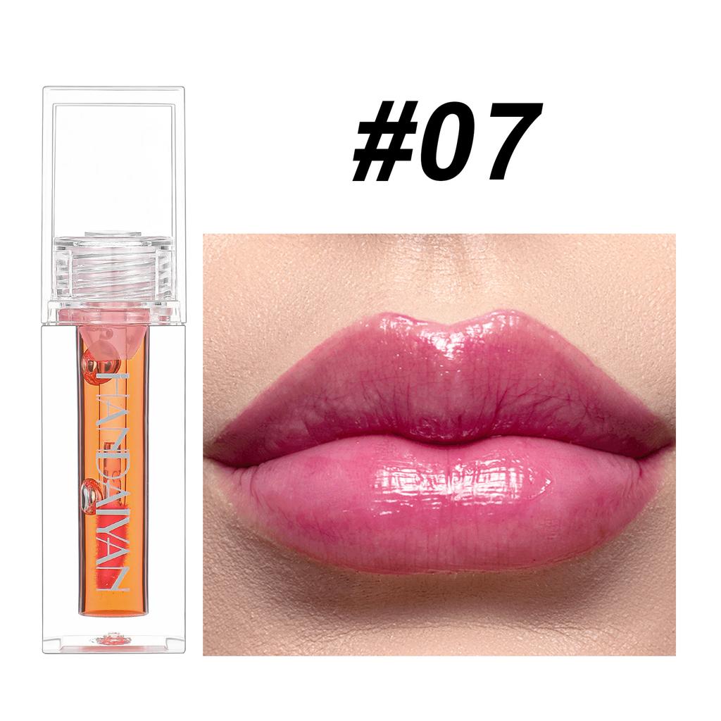 Olio Labbra che Cambia Colore, Lucidalabbra Trasparente Brillante, Tintalabbra Idratante con Scintillio Perlescente, Trucco Labbra Lucido Effetto Bagnato a Lunga Tenuta