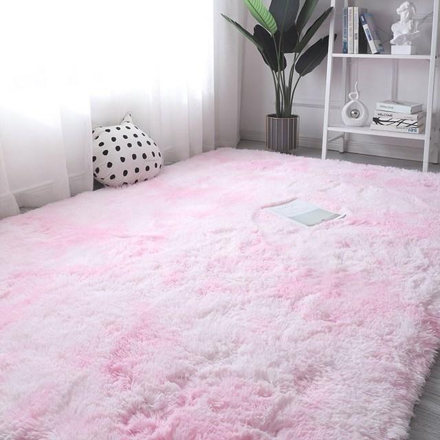 Carpet Fluffy Bedroom Carpet Teen Door Mat Nordic Style Soft Large Size Kid Floor Cushions Living Room Carpets Home Decoration