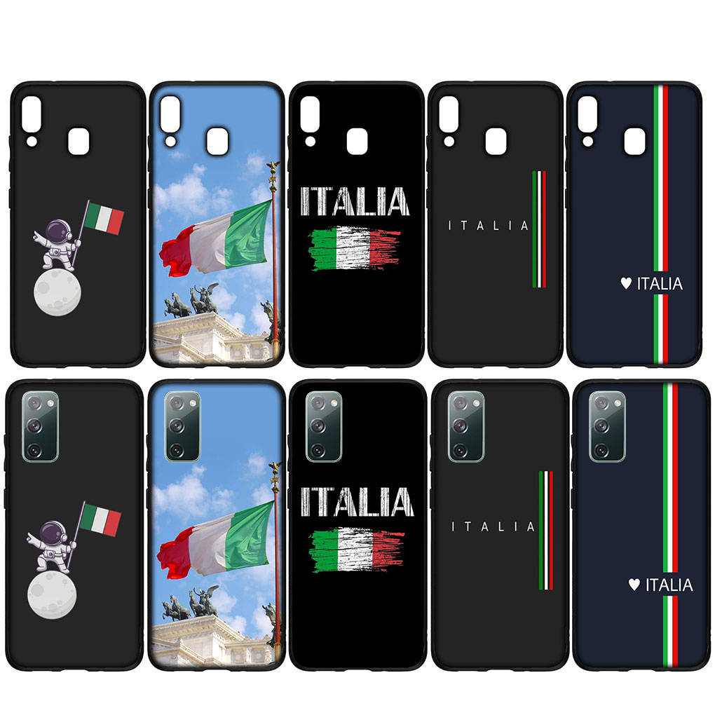 For iPhone 16 15 X XR Samsung Galaxy S24 S23 Plus Xiaomi Redmi Note 13 12 11 Pro Max 9 10 14 OPPO Huawei Cover Italy Italia National Flag Phone Case