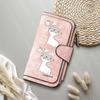 Cute Cat Print Long Wallet Fashion Portable Ladies Wallet for Daily Use