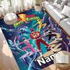 Custom Name Personalized Power Rangers Print Carpet, Versatile Home Decor Rug, for Playroom, Apartment, Balcony, Entryway, Hallway Gift