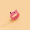 Cute Women Men Simple Design Rings Vintage Owl Frog Smiling Ring For Woman Girl Ancient Silver Color Retro Punk Jewelry Gift