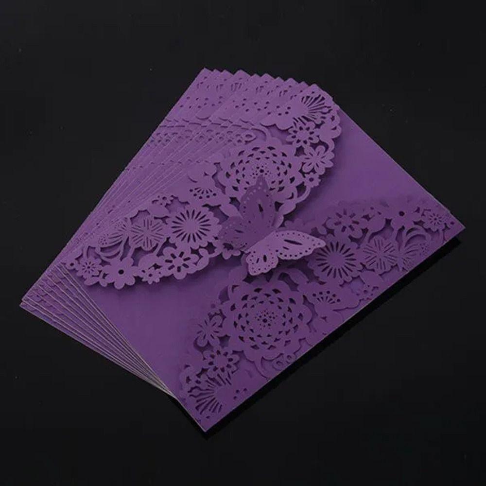 50pcs Hollow Out Laser Cut Wedding Invitations Hollow Out Invitation Cards  Festival Celebration