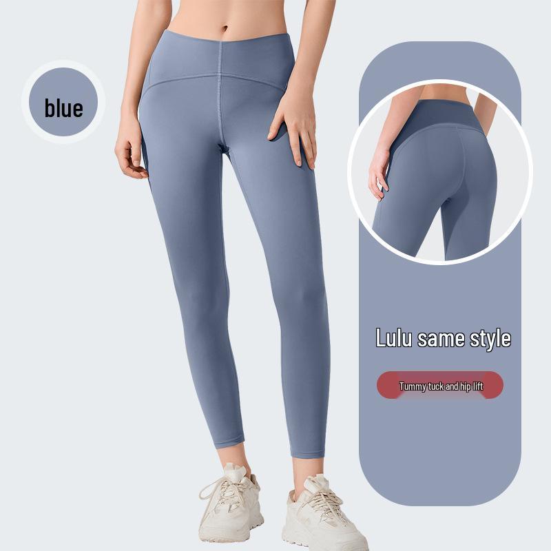 

Женские нюдовые брюки для йоги с высокой талией - Летний стиль, с эффектом подтяжки бедер, с невидимым карманом M (Recommended 45-55 kg)