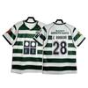 Lisbon Retro Jersey Football Jersey Classic Nostalgic No. 28 C Ronaldo Game Long Short-sleeved Sports Jersey