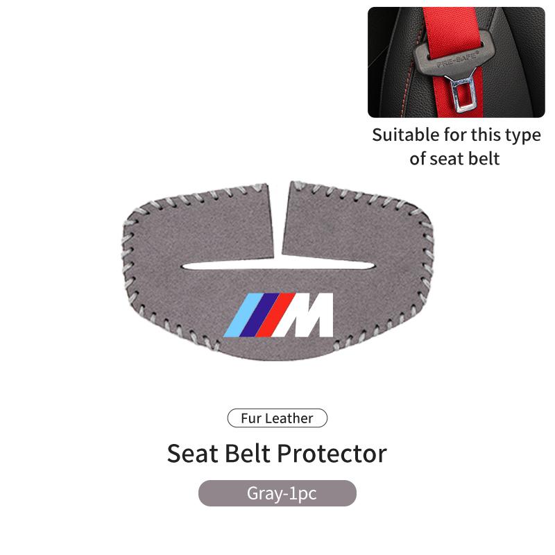 

2025 Hot Suede Car Seat Belt Buckle Protector Clip Anti-collision Cover For BMW X1 X2 X3 X4 X5 X6 X7 G20 G30 6GT E46 E90 E60 F10