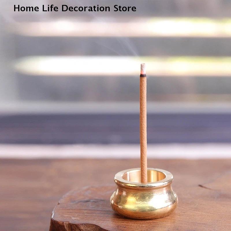 Buddhismus Räuchergefäß Messing Räucherduft Herstellung Mini Traditionelle Form Räucherhalter Für Yoga Meditation Raumduft