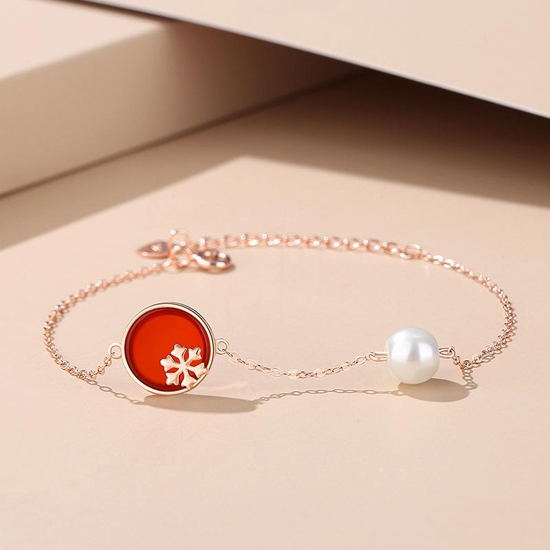 

Браслет из стерлингового серебра 925 пробы, ювелирные изделия, геометрические бусины, браслеты-цепочки, модный тонкий свадебный подарок для подруги, женщин розового золота