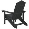 Vidaxl Adirondack Garden Chair, Hdpe, Anthracite