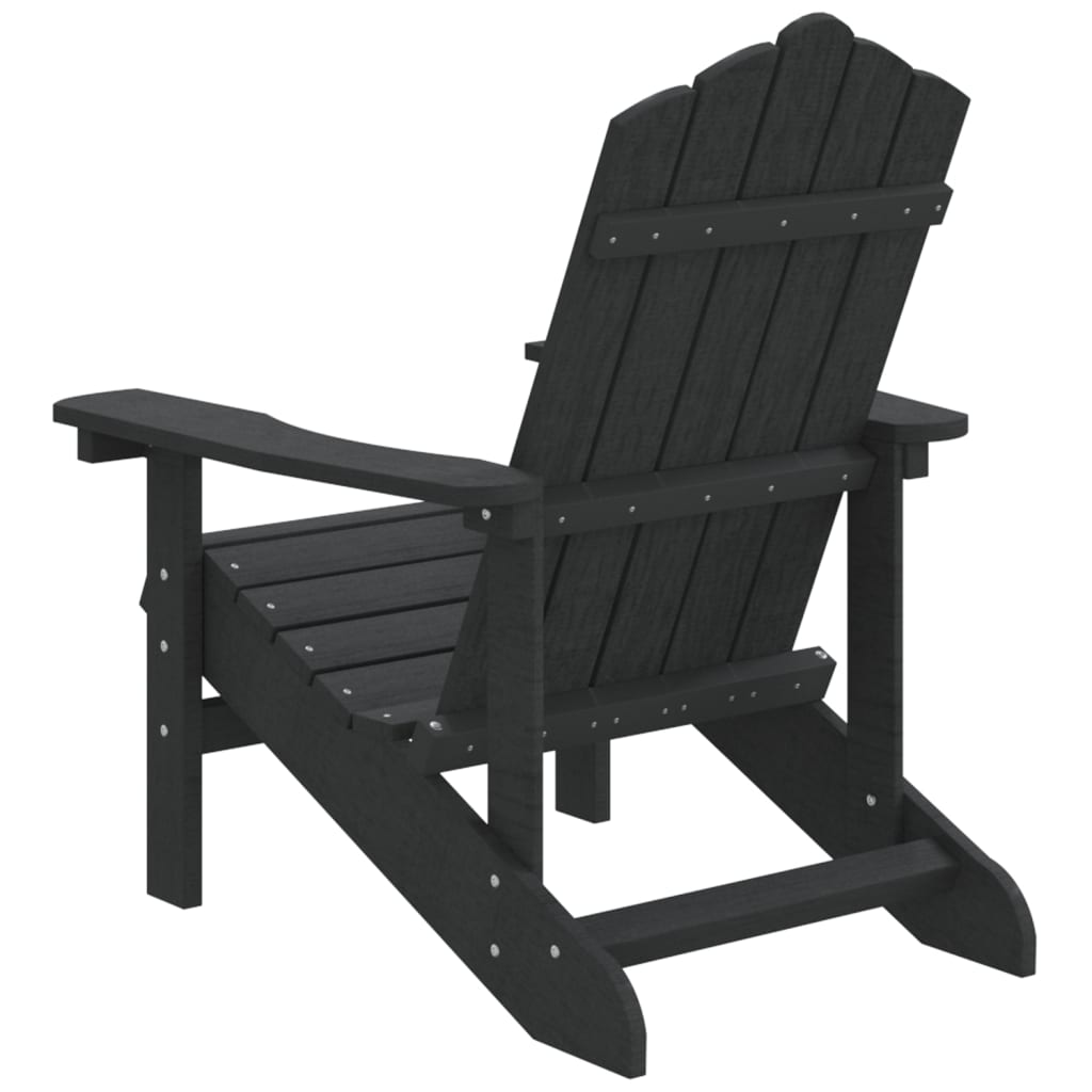 Vidaxl Adirondack Garden Chair, Hdpe, Anthracite