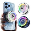 Oyun Canlı Yayın İçin Telefon Soğutma Fanı RGB Işıklı Manyetik Cep Telefonu Radyatörü Telefon Tabletler İçin Evrensel Mobil Telefon Soğutma Fanı