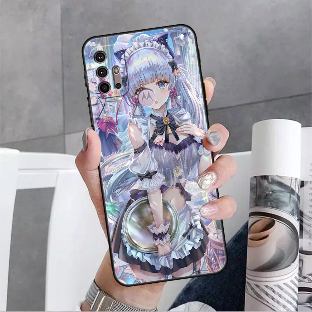 

Чехол для Motorola G60 G30 G22 Edge 20 Lite G31 One Fusion G9 G8 G60s G51 G71 G52 G200 G50 Мягкий чехол для телефона Genshin Impact Girl Moto Edge 20 Pro