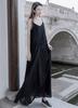 Return To Dust's Self-made Literary and Versatile Spray-dyed Suspender Dress, Two Colors