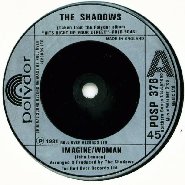 7inch Record SHADOWS - Imagine/Woman POSP376 Polydor 1981 UK Pop Used