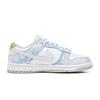 Nike Dunk Fortune Love, Footprint Innovation Leather Abrasion Resistant Low Top Skateboard Shoes Unisex White Blue Gold DD1503-103(Team726-)