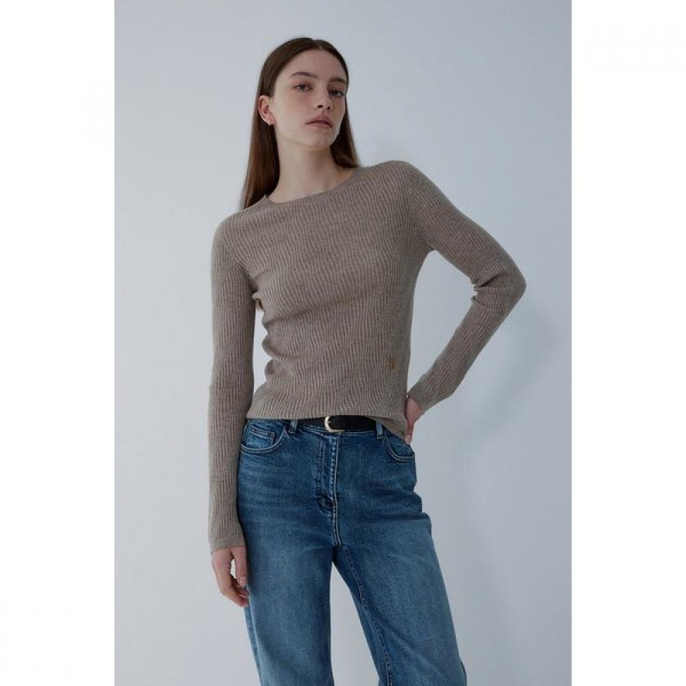 Vov Ribbed Slim Fit Knit Pullover 7155450700 charcoalOne size 10180₽