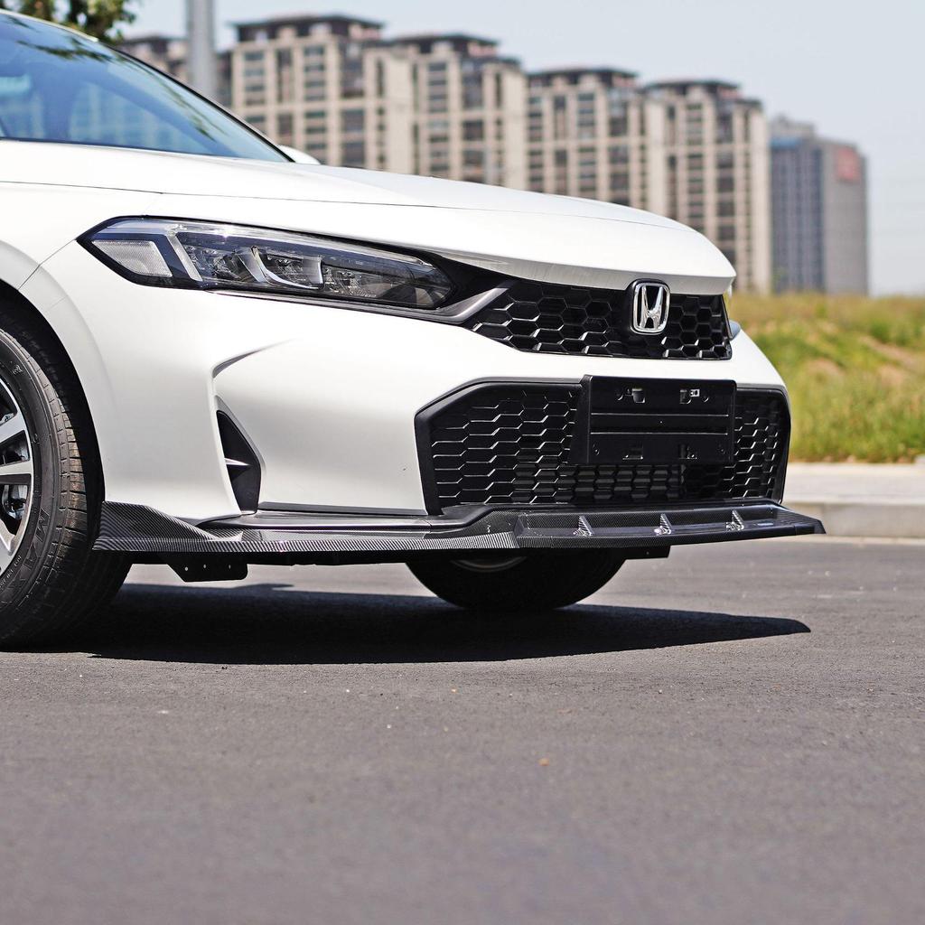 2025 Civic 11.5th Gen Front Lip: No-Drill, Non-Destructive, Three-Section Installation.