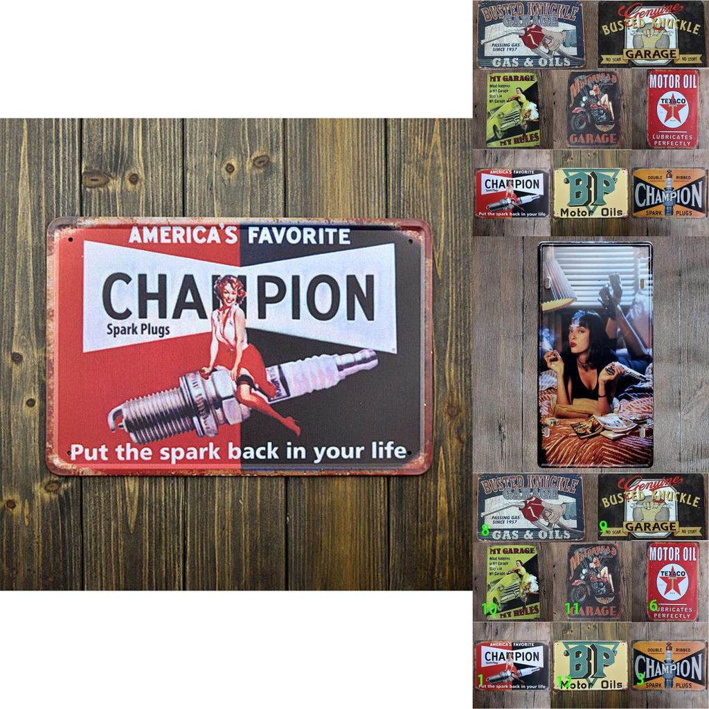 Vintage Retro Metal Tin Sign Poster Plaque Wall Decor For Garage And Home