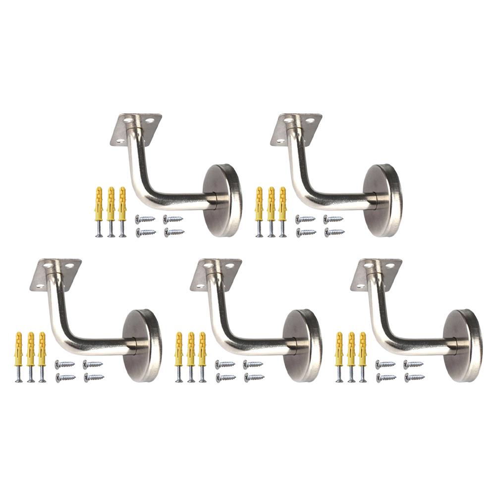 Handrail Bracket Wall Support Hand Rail Balustrade Mopstick Bracket Staircase Handrail Hardware Stainless SteeFixing Accessories