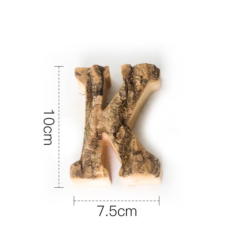 Retro Solid Wood English Letters & Numbers for Storefront or Cafe Decor