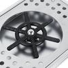 Automatische Glaswaschmaschine Schnelle Edelstahl-Tassenwaschmaschine 114 mm Durchmesser Effizienter Tassenreiniger Glasreiniger Spülbecken Glasreiniger für Hotel, Kaffee, Zuhause