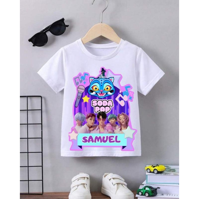 Y2k Demon Hunters Kpop Kids T-shirt Women Man Short Sleeve Tee Casual Top Streetwear Summer 2026 Hot Anime Parent-child Clothing