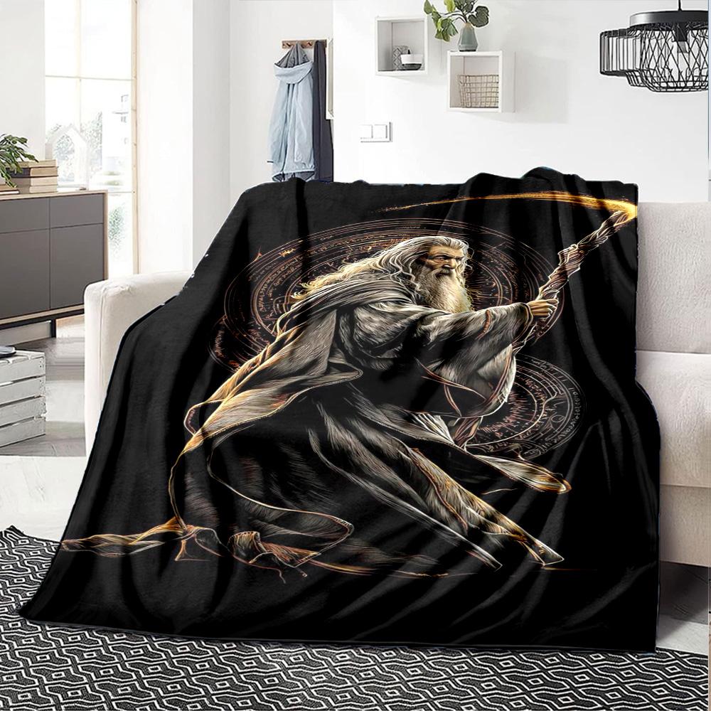 Lord Rings Blanket Soft Warm Cozy Perfect for Office Picnics Office Chair for All Occasions Warmthful Decor Birthday Christmas Gift Blanket