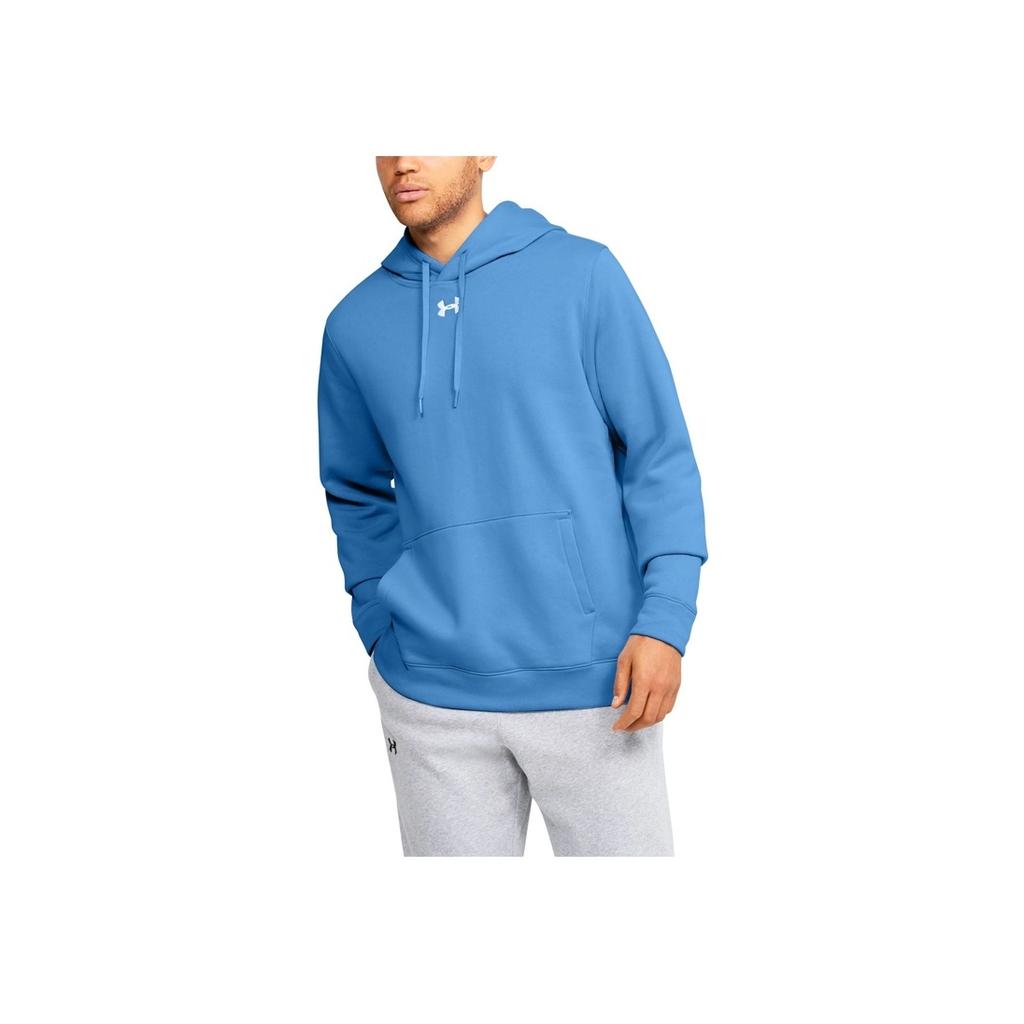 Under Armour Loose Fleece Hooded Pullover Casual Sports Sweatshirt Men sweatshirt Blue 1300123-475