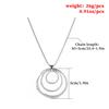 New Ring Pendant Necklace, Retro Exaggerated Necklace Sweater Chain