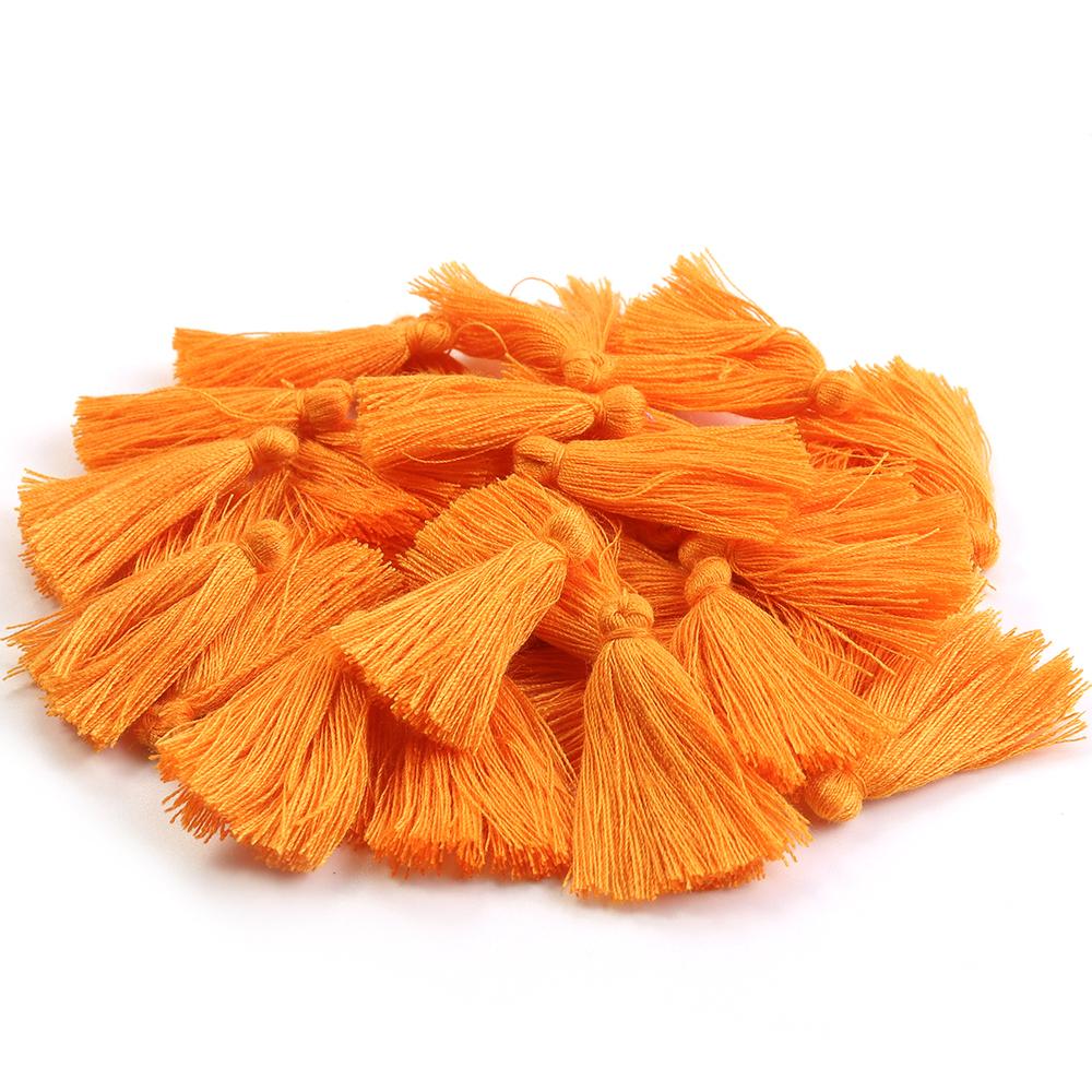 50pcs/lot 30mm Mini Cotton Tassels Colorful Tassel Charms For Jewelry Making DIY Earring Keychain Crafts Decoration Accessories