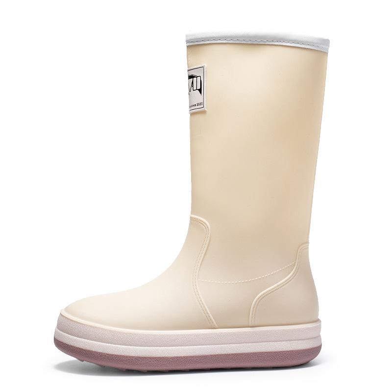 New Korean Version of Fashion Personality Internet Celebrity Contrasting Rain Shoes Men and Women Summer Outdoor Waterproof Parent-child Rain Boots