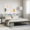 VidaXL Metal Bed Frame with Black Headboard 200x200 Cm 353446