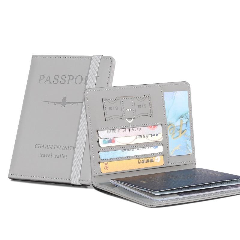Custodia per passaporto impermeabile, custodia da viaggio in pelle PU, portafoglio per carte di credito, grazioso libretto per passaporto per donne/uomini