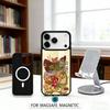 1pc Cowboy Hat Lizard Desert Cartoon Phone Case Magnetic For iPhone17 16 15 14 13 12 Pro Max For Magsafe Wireless Charging Cover