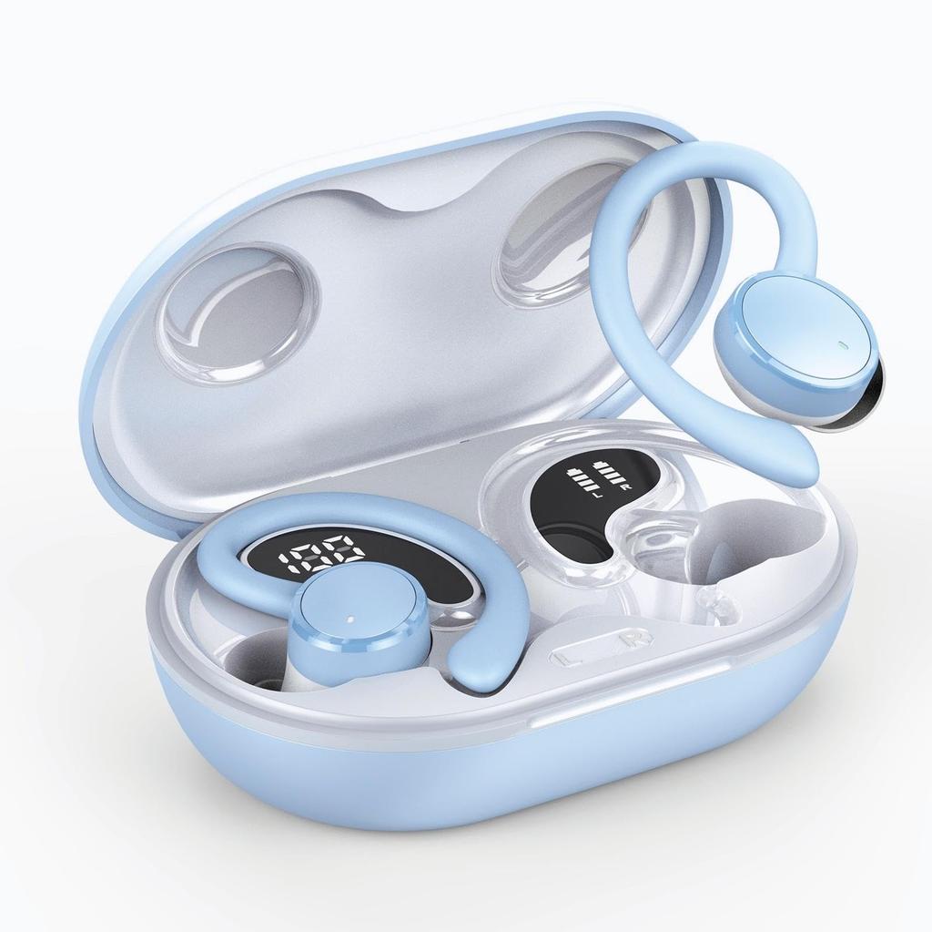 Bluetooth Wireless Earbuds with Bluetooth ENC Noise Instant Sound Up To 50 Hours of LED IPX7 Fast Compact and Perfect for Web and School Earphones,