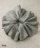 VINGTAINE Wrinkled Ruffled Hair for Scrunchie, Big, Chic, Voluminous, Accessory, Simple, Casual, Adults, HS-207-GY