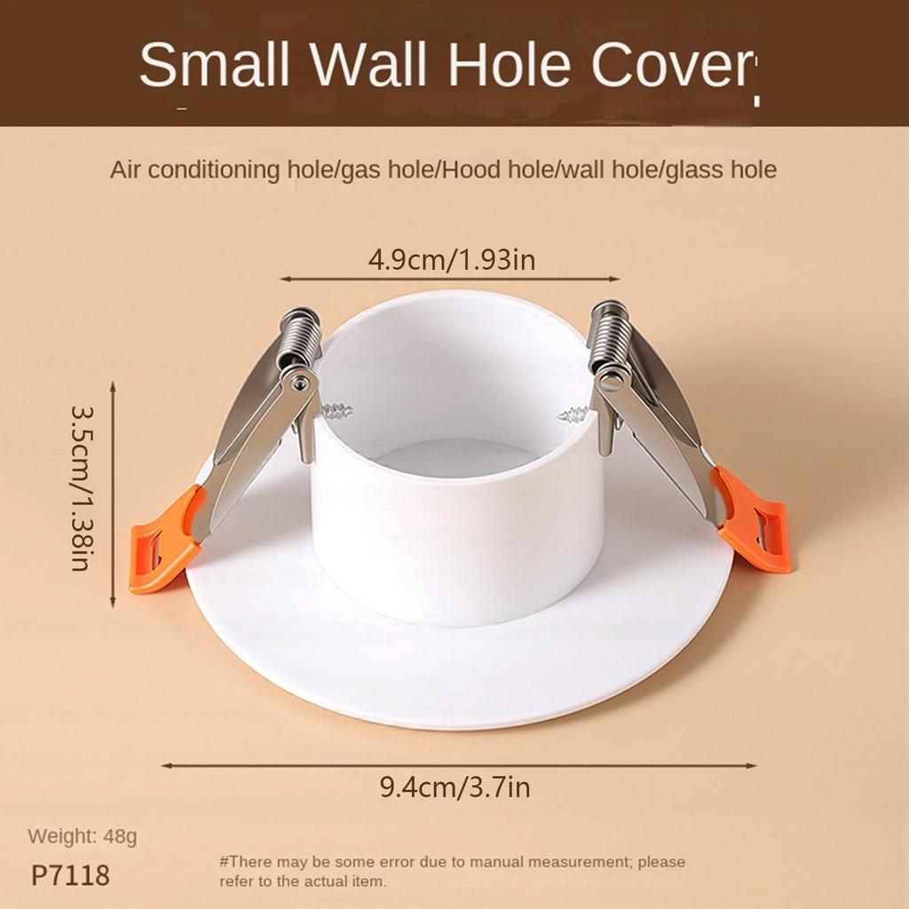 Ceiling Hole Cover Plate, Decorative Hole Panel with Buckle, Round Cover Plate for Home Garage Basement Apartment Workplace