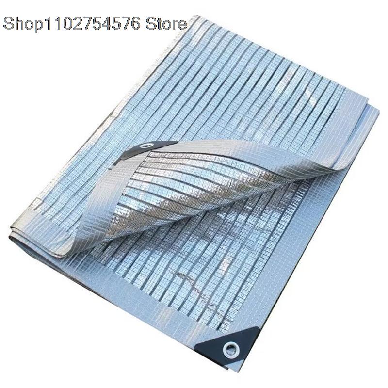 

Серебристая Алюминиевая Фольга Светоотражающий Солнцезащитный Экран Сад Патио Балкон Суккуленты Затеняющая Сетка Навес для Автомобиля Уличный Анти-УФ Частная Сеть 1x1m